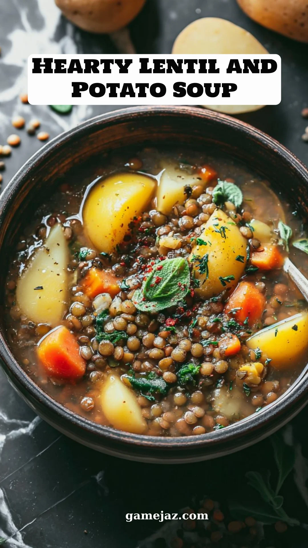 Hearty Lentil and Potato Soup
