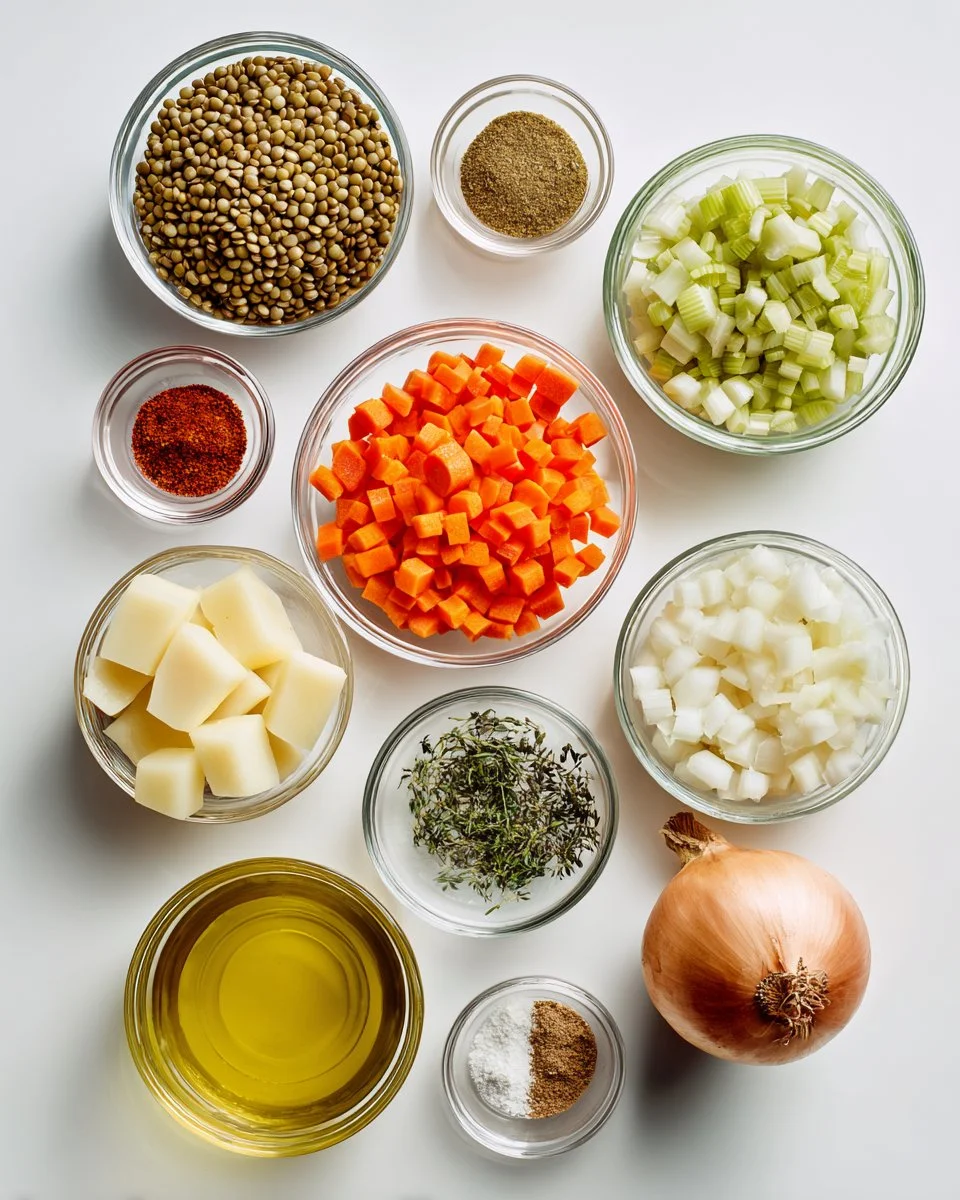 Hearty Lentil and Potato Soup