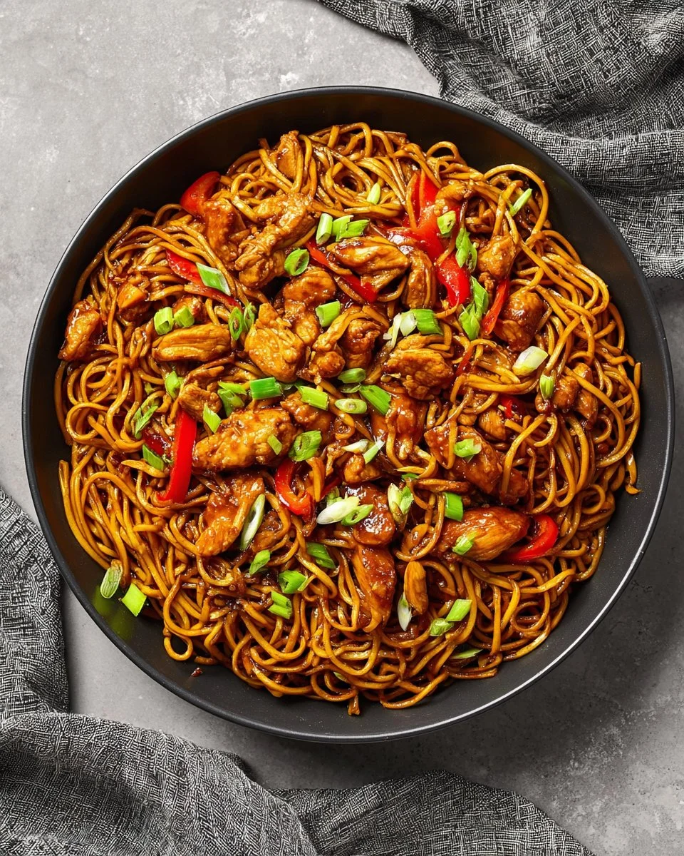 Hoisin Chicken with Noodles