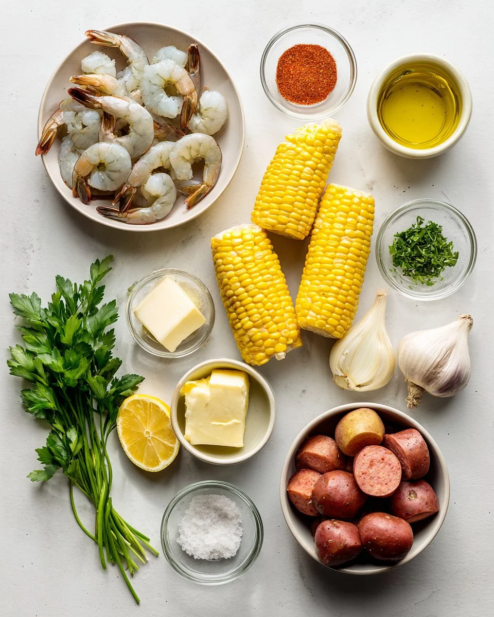Homemade Shrimp Foil Packets in Oven