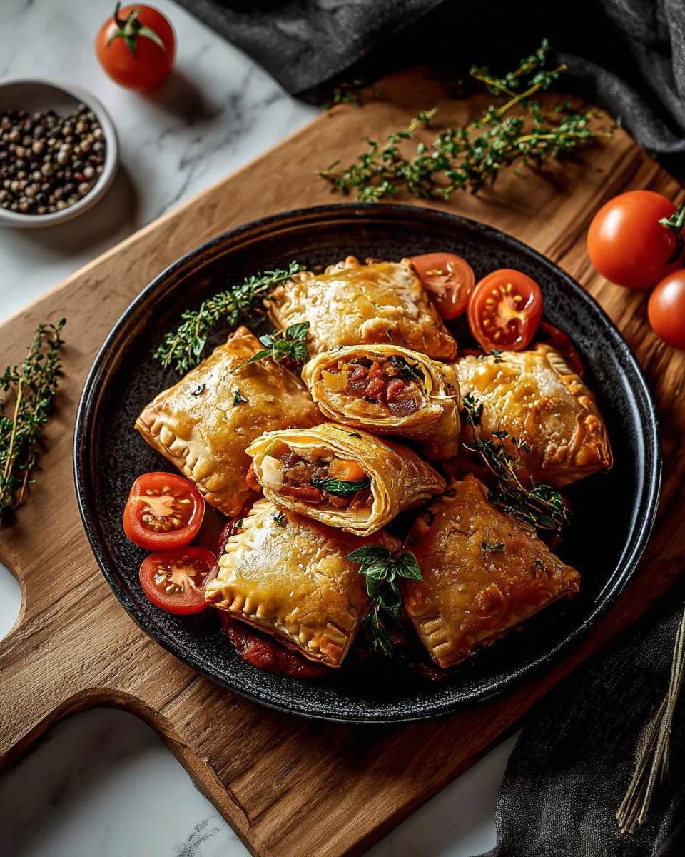 Italian Sub Squares served on a platter with fresh ingredients and toppings
