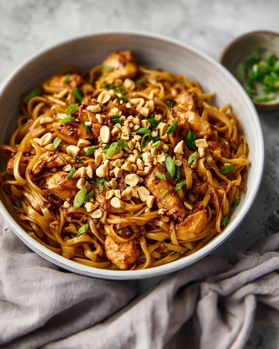 Kung Pao Chicken Noodles