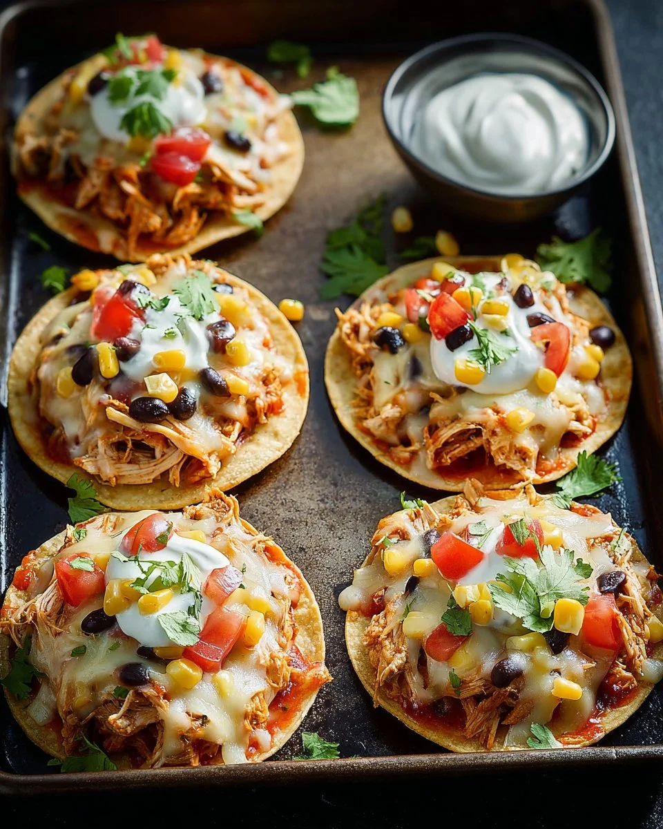 Mexican Rotisserie Chicken Tostadas