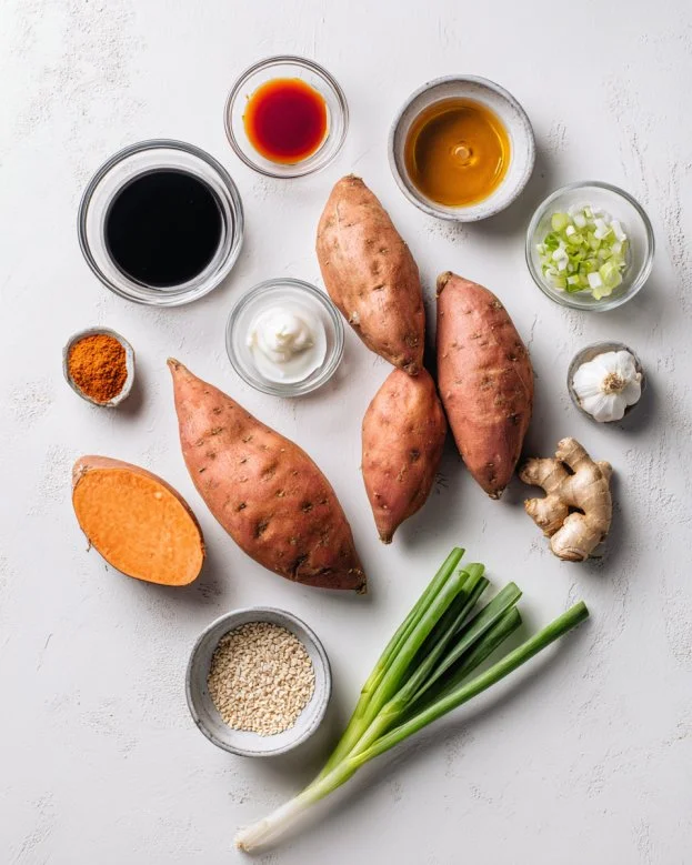 Miso Sweet Potatoes