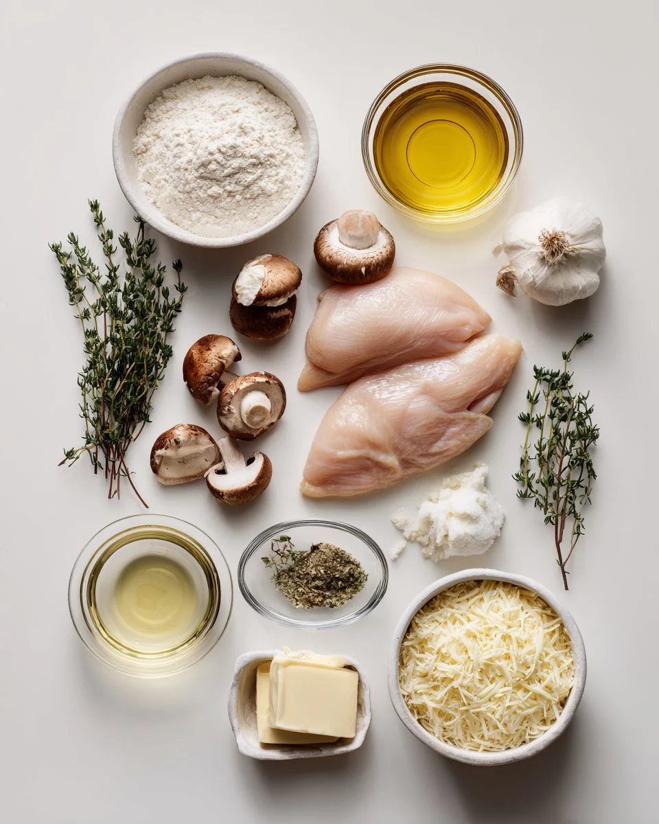 Mushroom Asiago Chicken