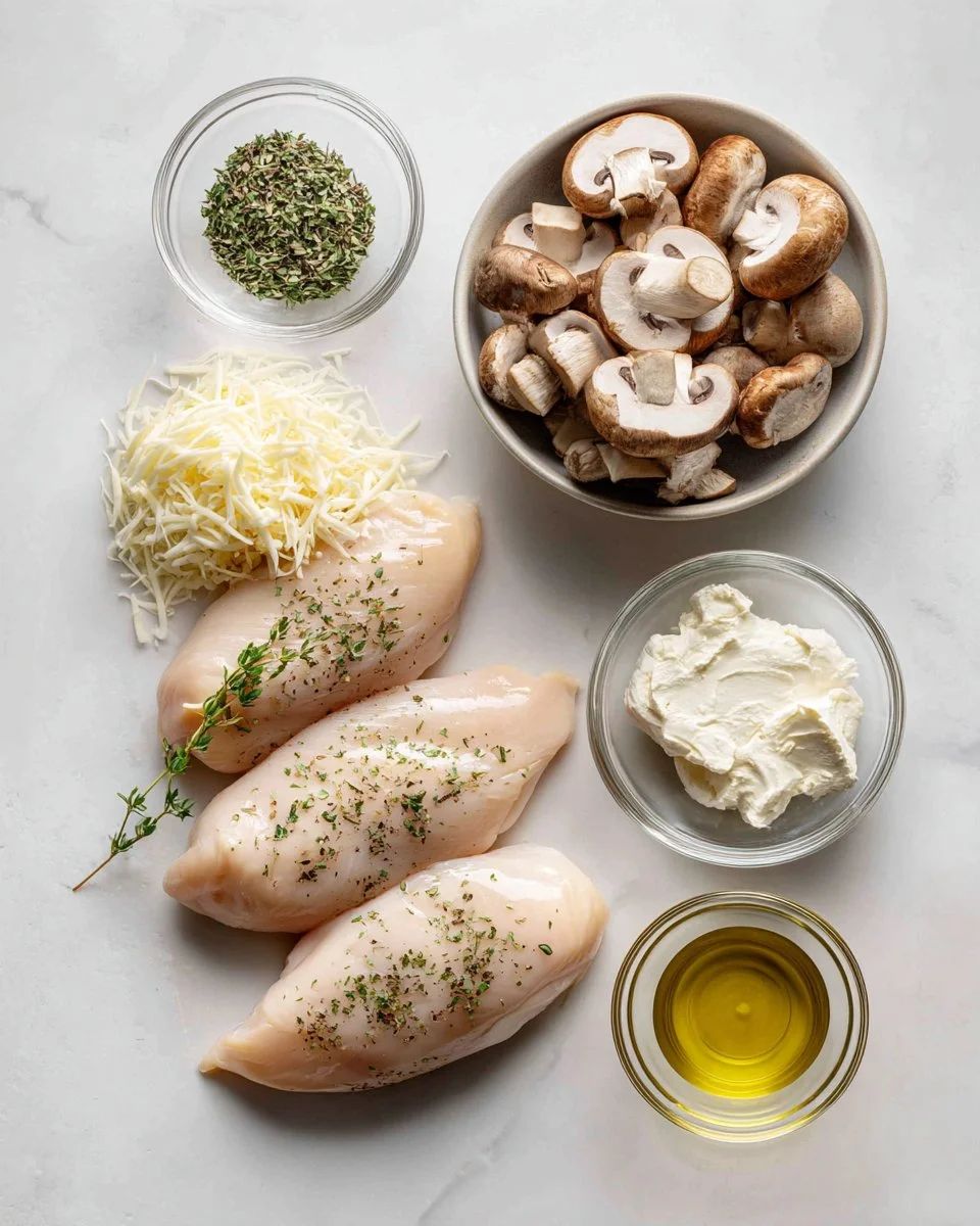 Mushroom Stuffed Chicken Breast