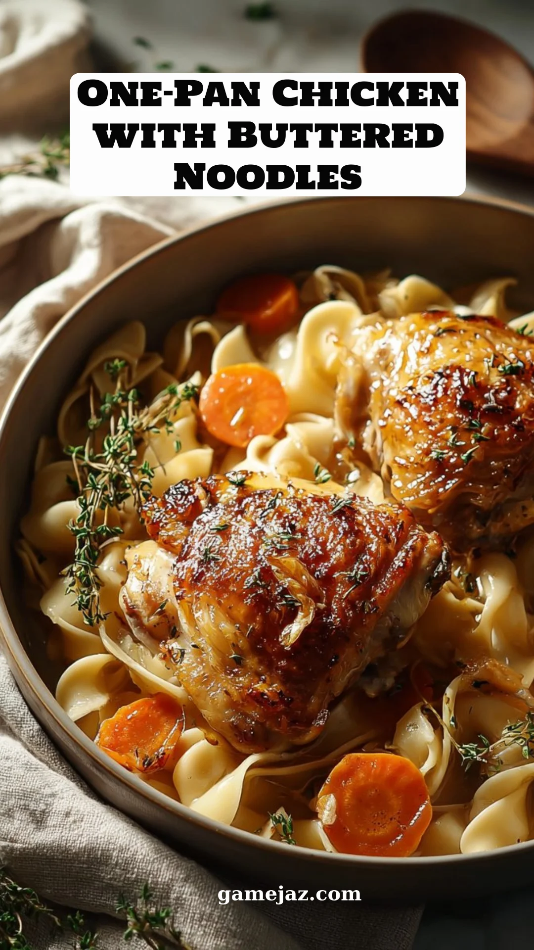 One-Pan Chicken with Buttered Noodles