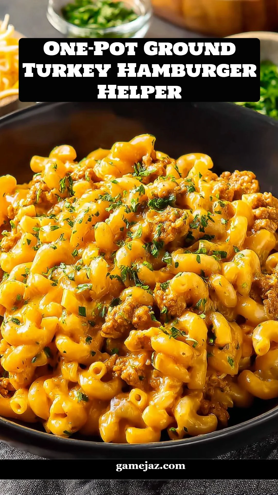 One-Pot Ground Turkey Hamburger Helper