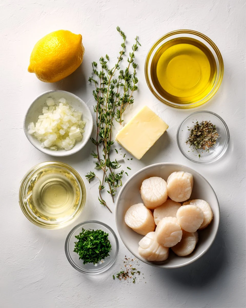 Pan Seared Scallops in Chardonnay Butter Sauce