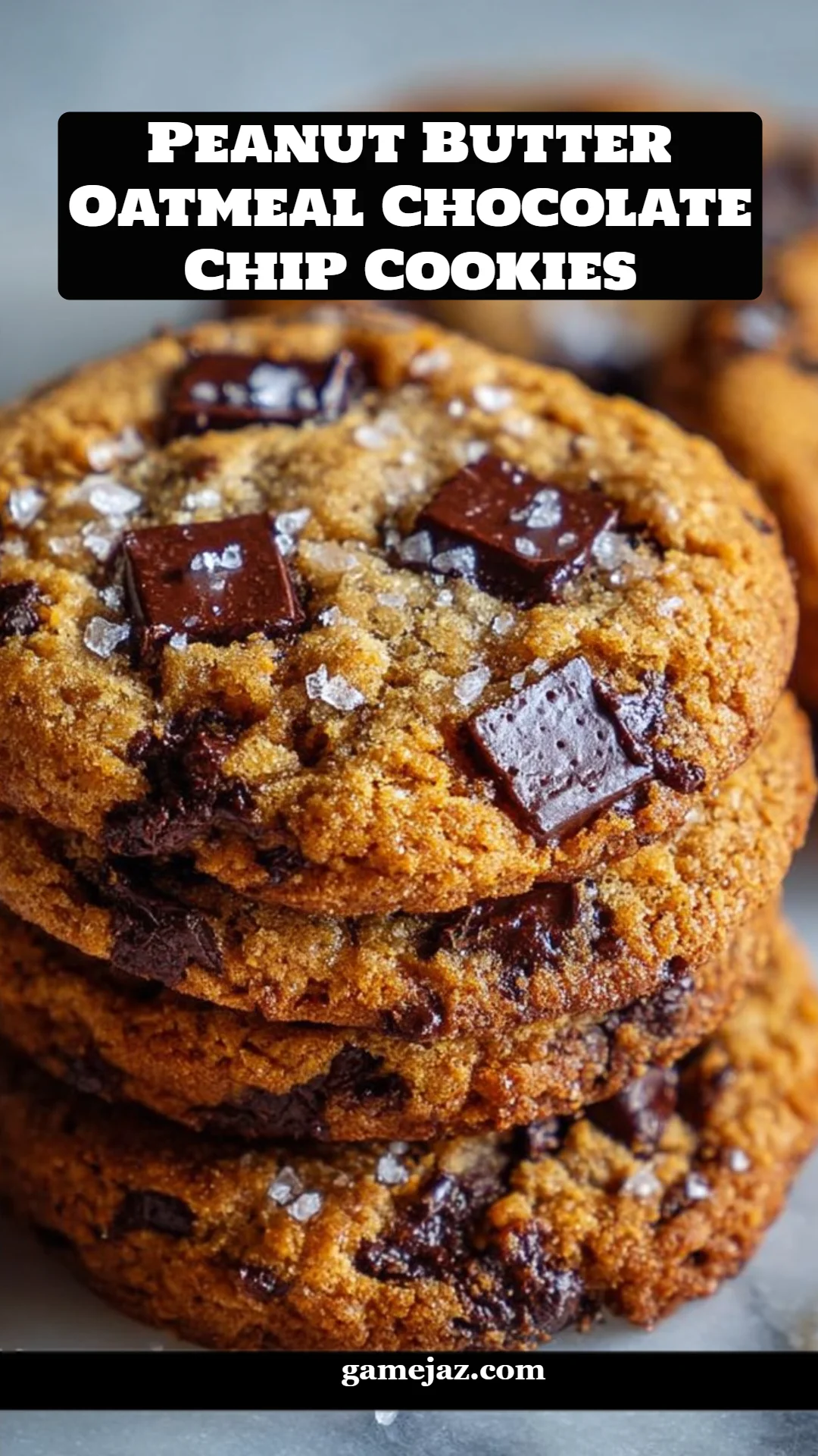 Peanut Butter Oatmeal Chocolate Chip Cookies
