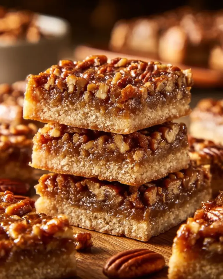 Freshly baked pecan shortbread cookies on a rustic wooden platter.