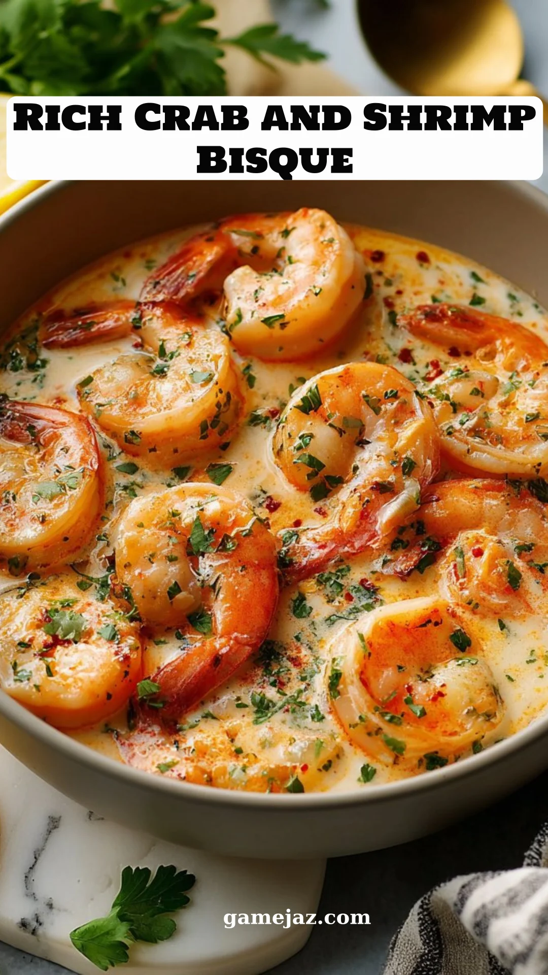 Rich Crab and Shrimp Bisque