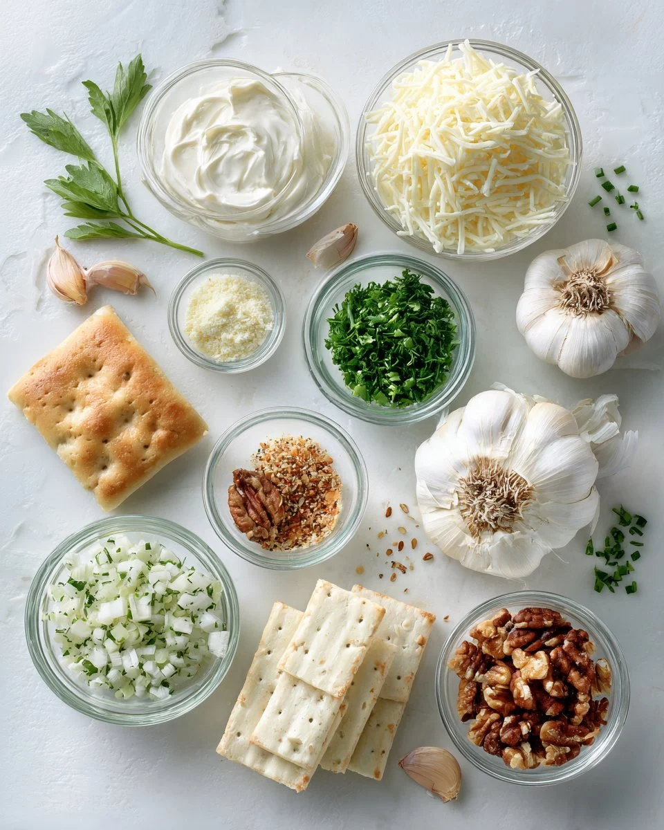 Roasted Garlic Asiago Cheese Ball