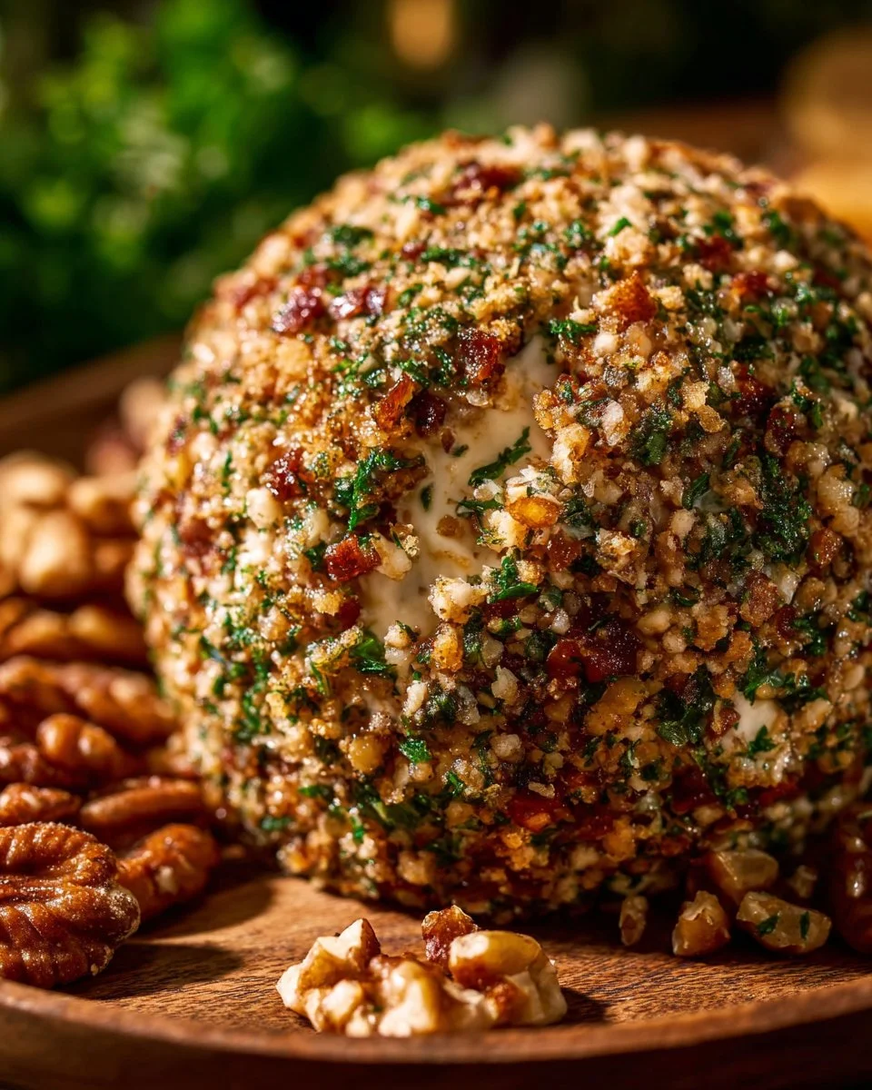 Roasted Garlic Asiago Cheese Ball