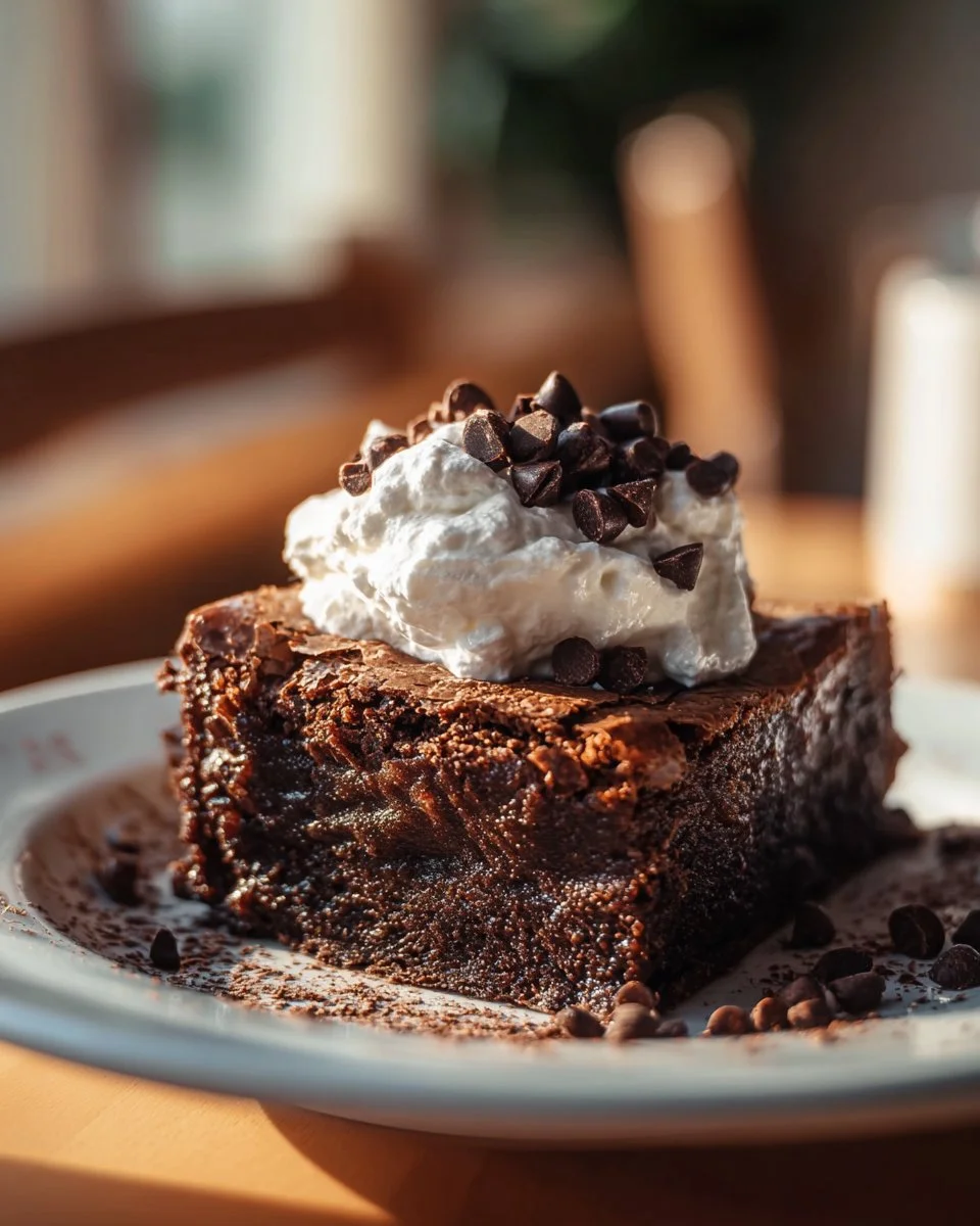 Delicious romantic brownie recipe with rich chocolate and love-inspired decorations