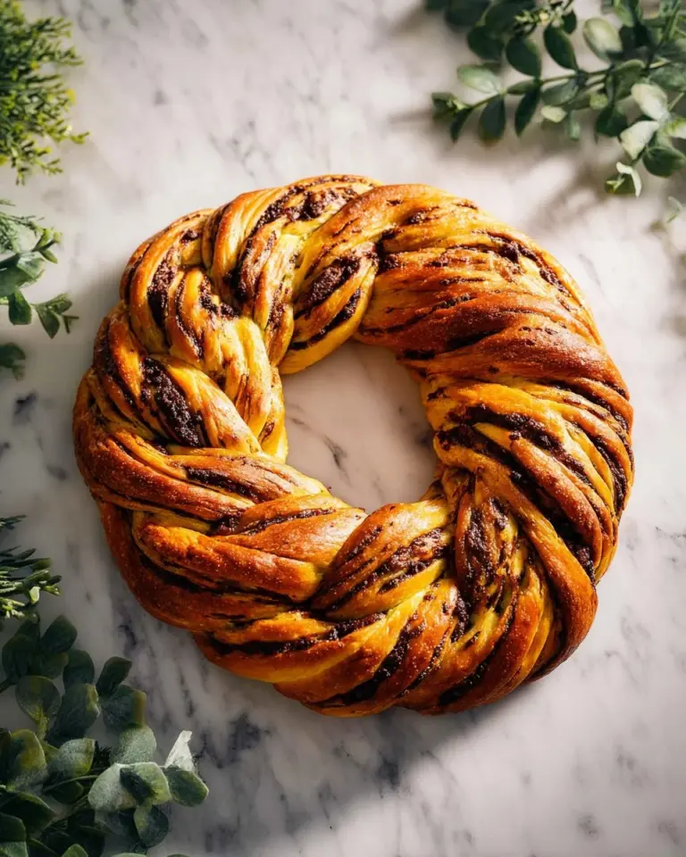 Freshly baked saffron bread with golden color and aromatic spices.
