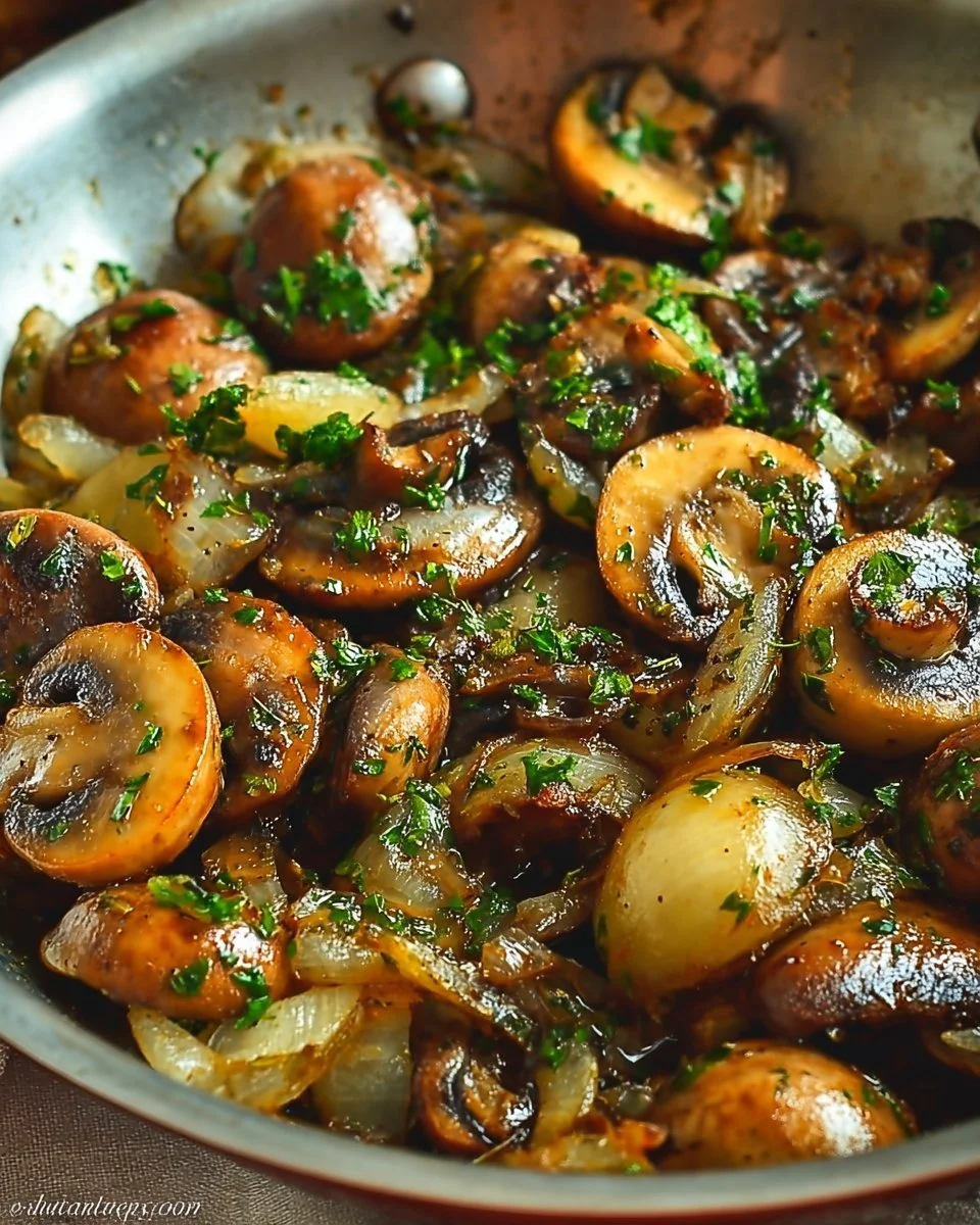 Sautéed Mushrooms and Onions Recipe