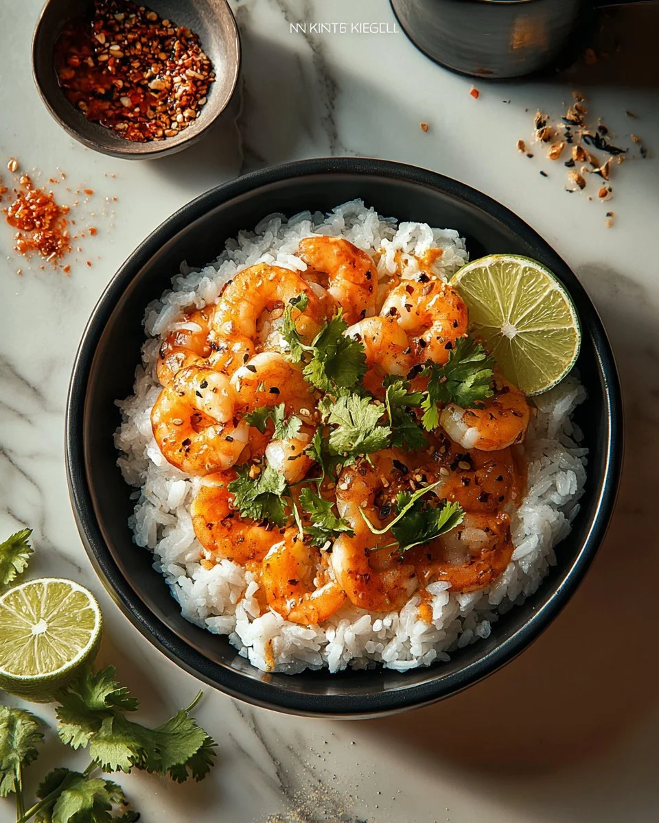 Shrimp Rice Bowls with Spicy Mayo