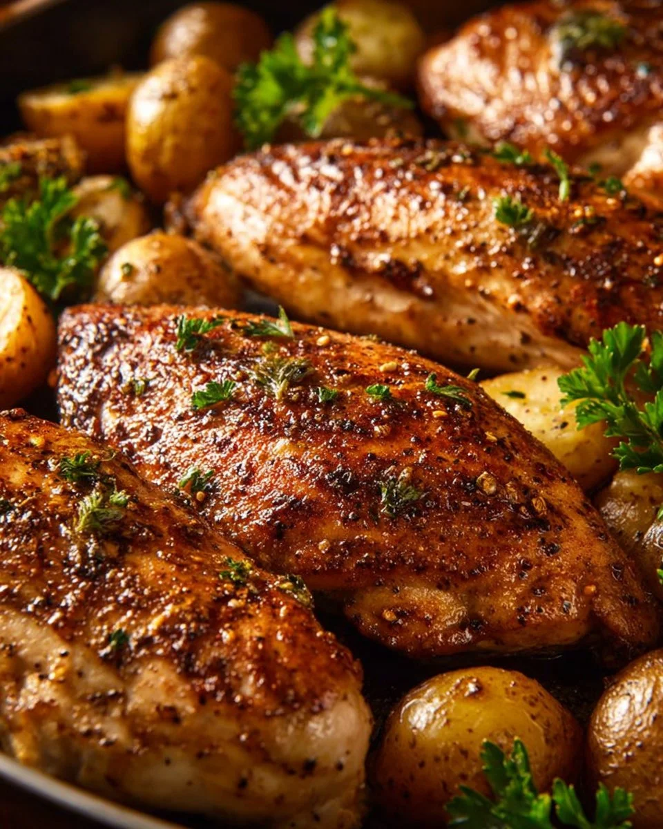 Slow Cooker Garlic Herb Chicken
