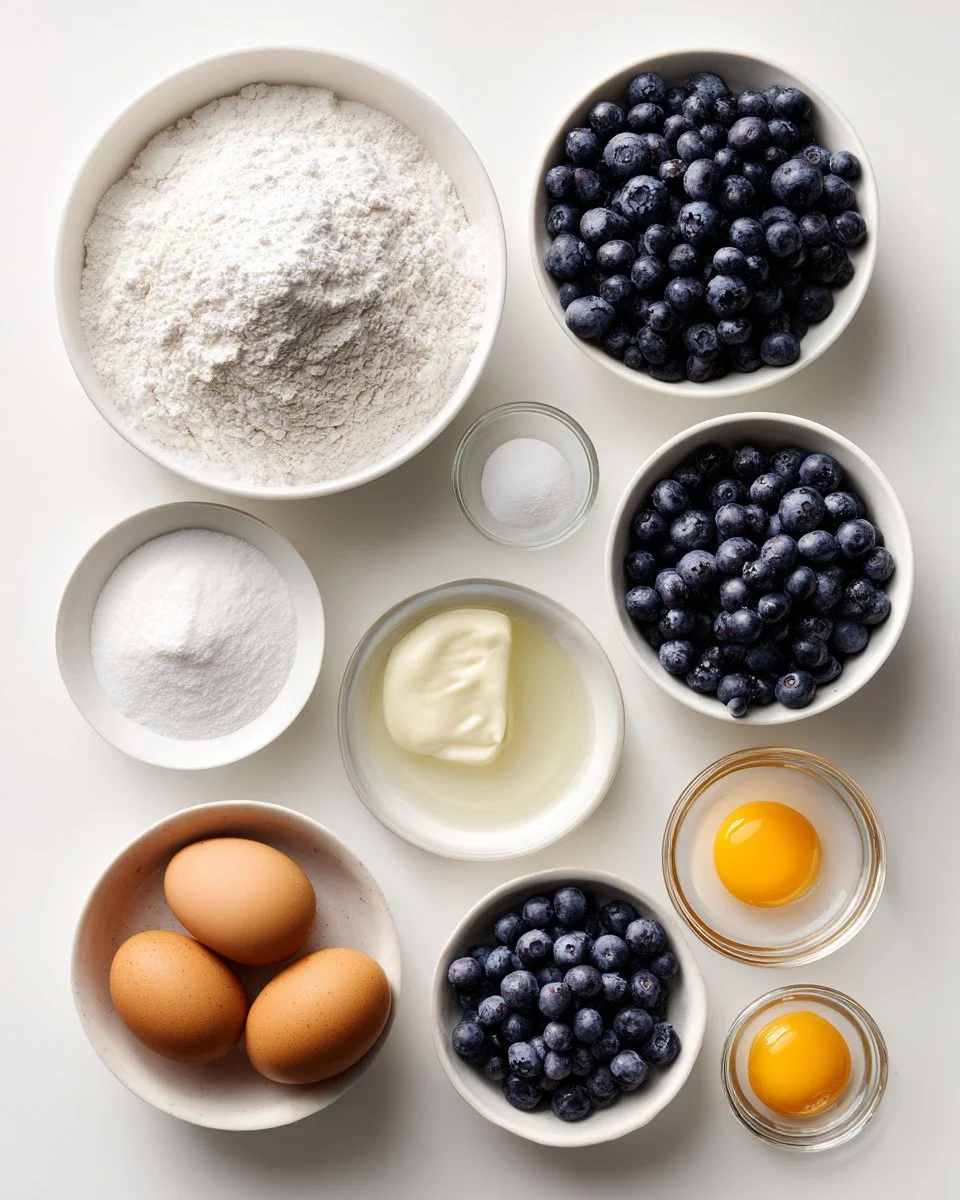 Sour Cream Blueberry Muffins