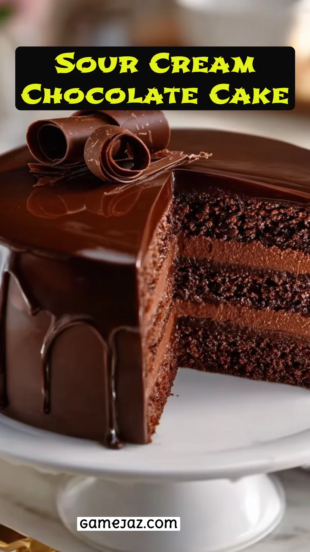 Sour Cream Chocolate Cake