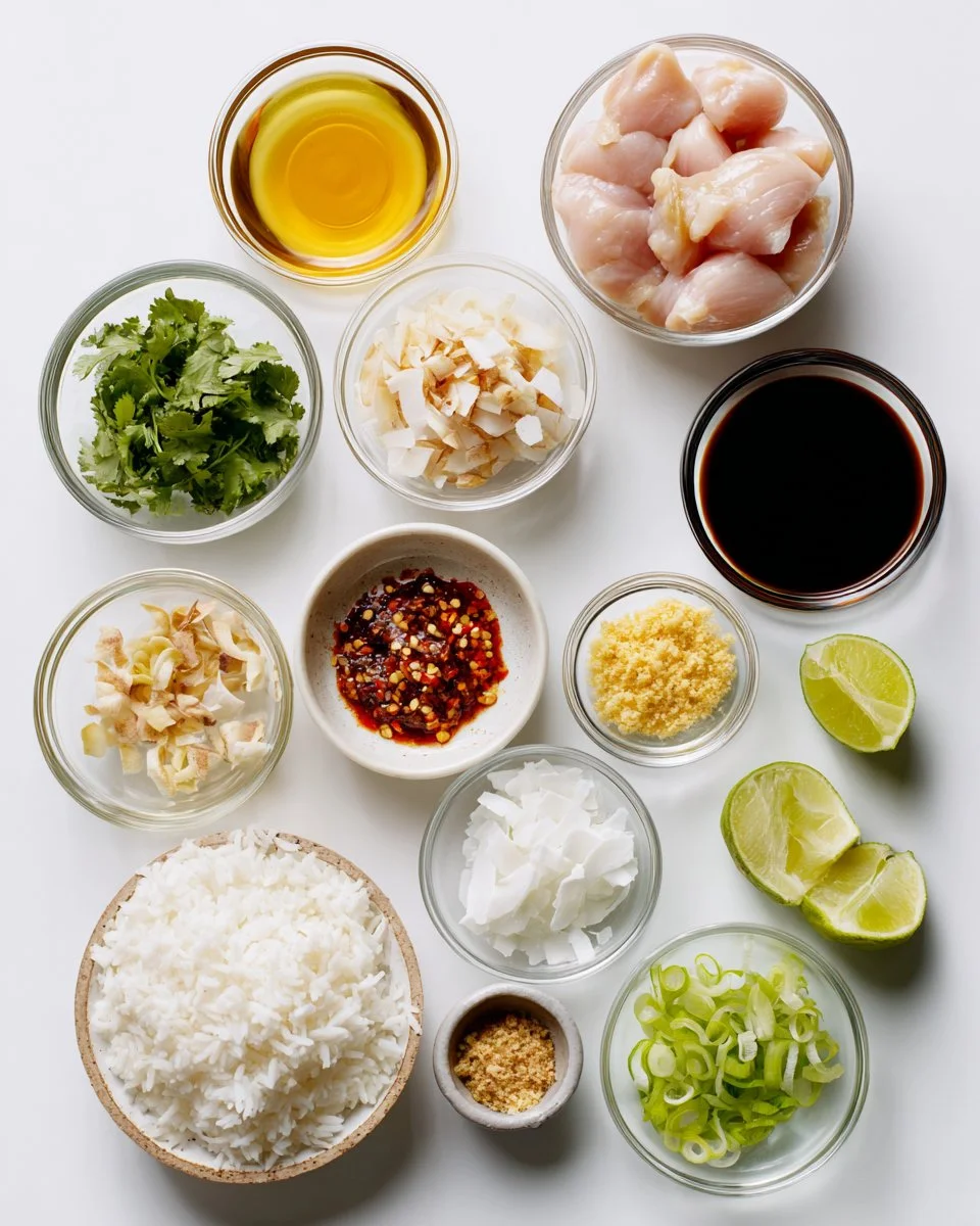 Spicy Maple Chicken and Coconut Rice