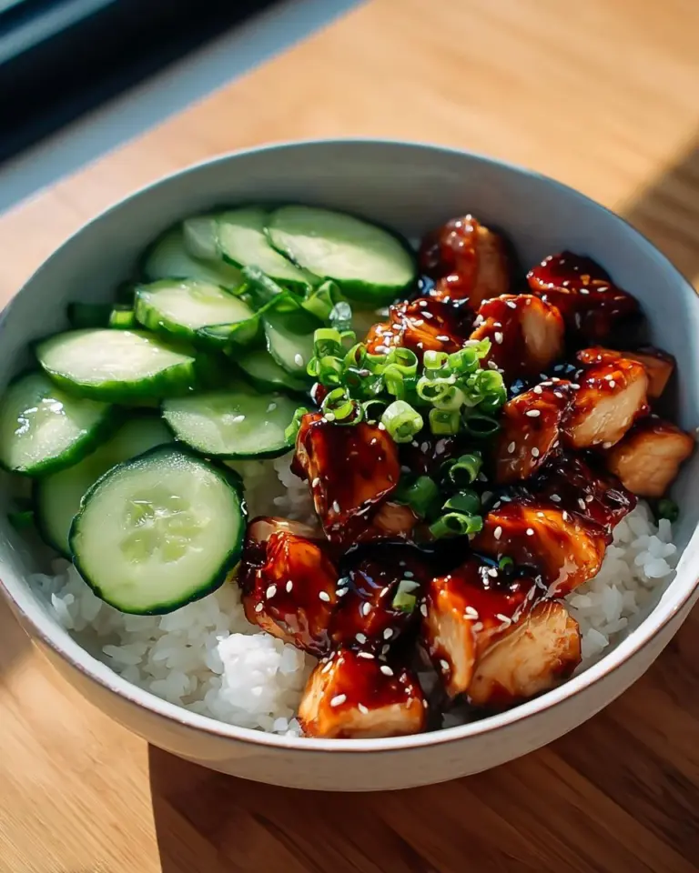 Delicious Sticky Honey Gochujang Chicken served on a plate