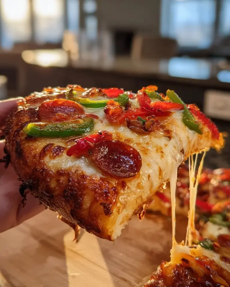 Delicious Super Bowl Pizza served on game day with toppings and friends.