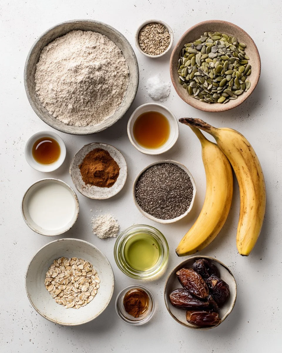 Tahini Banana Bread with Sunflower Seeds