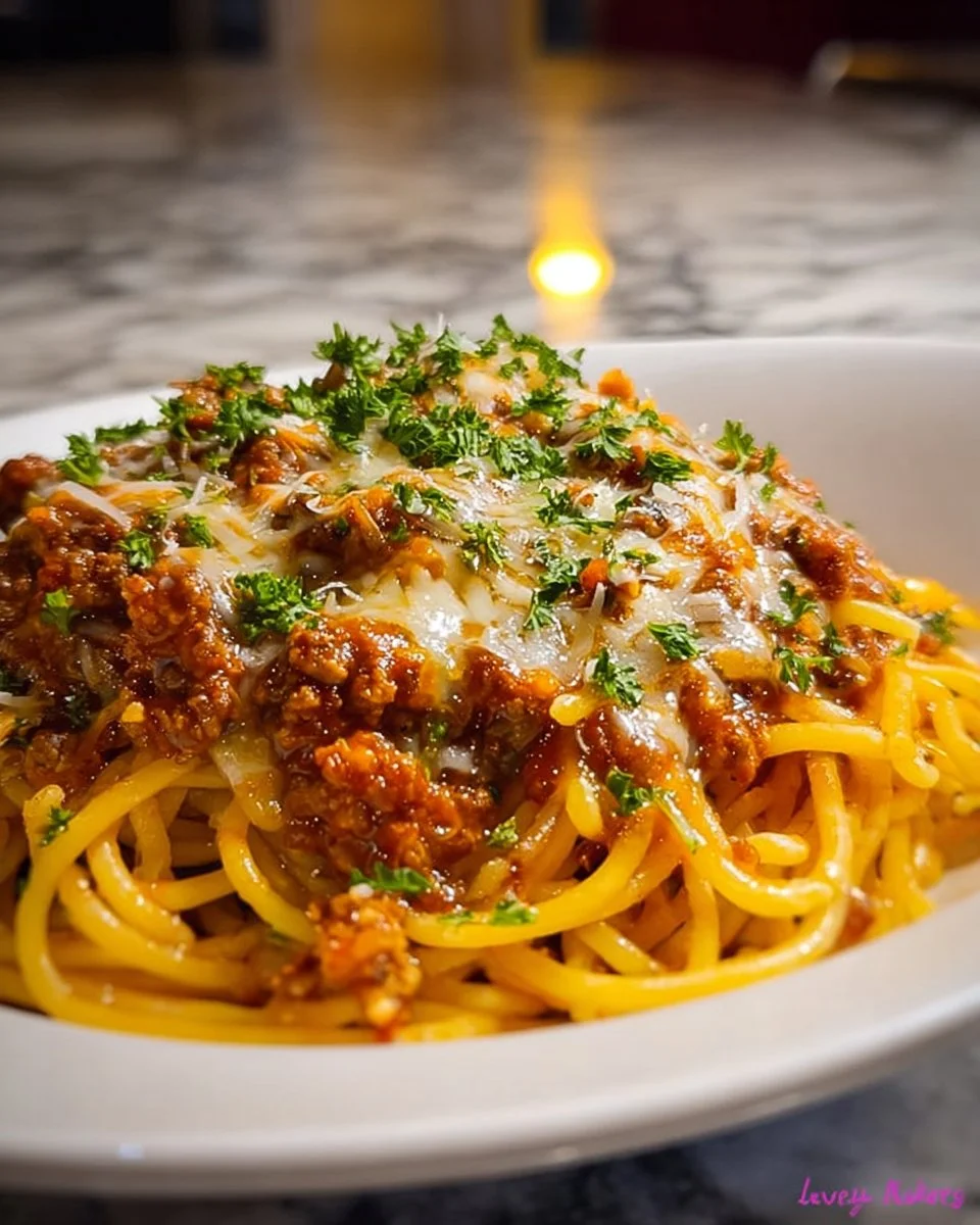 Velveeta Linguine with Italian Beef Marinara