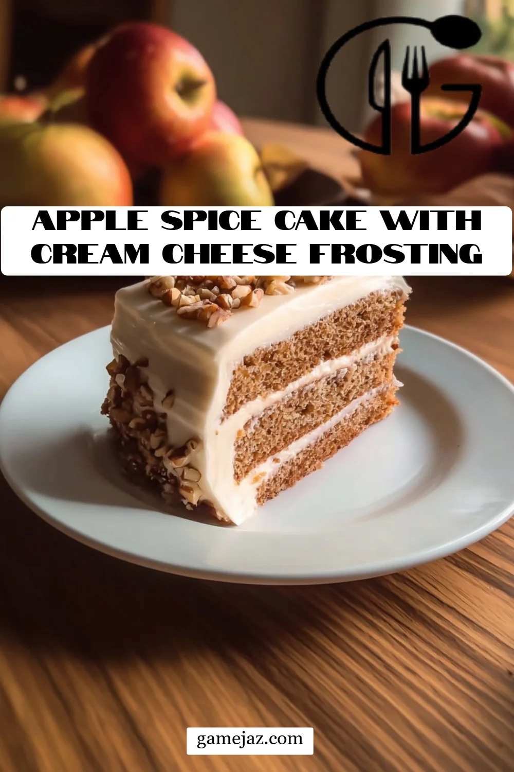 Apple Spice Cake with Cream Cheese Frosting