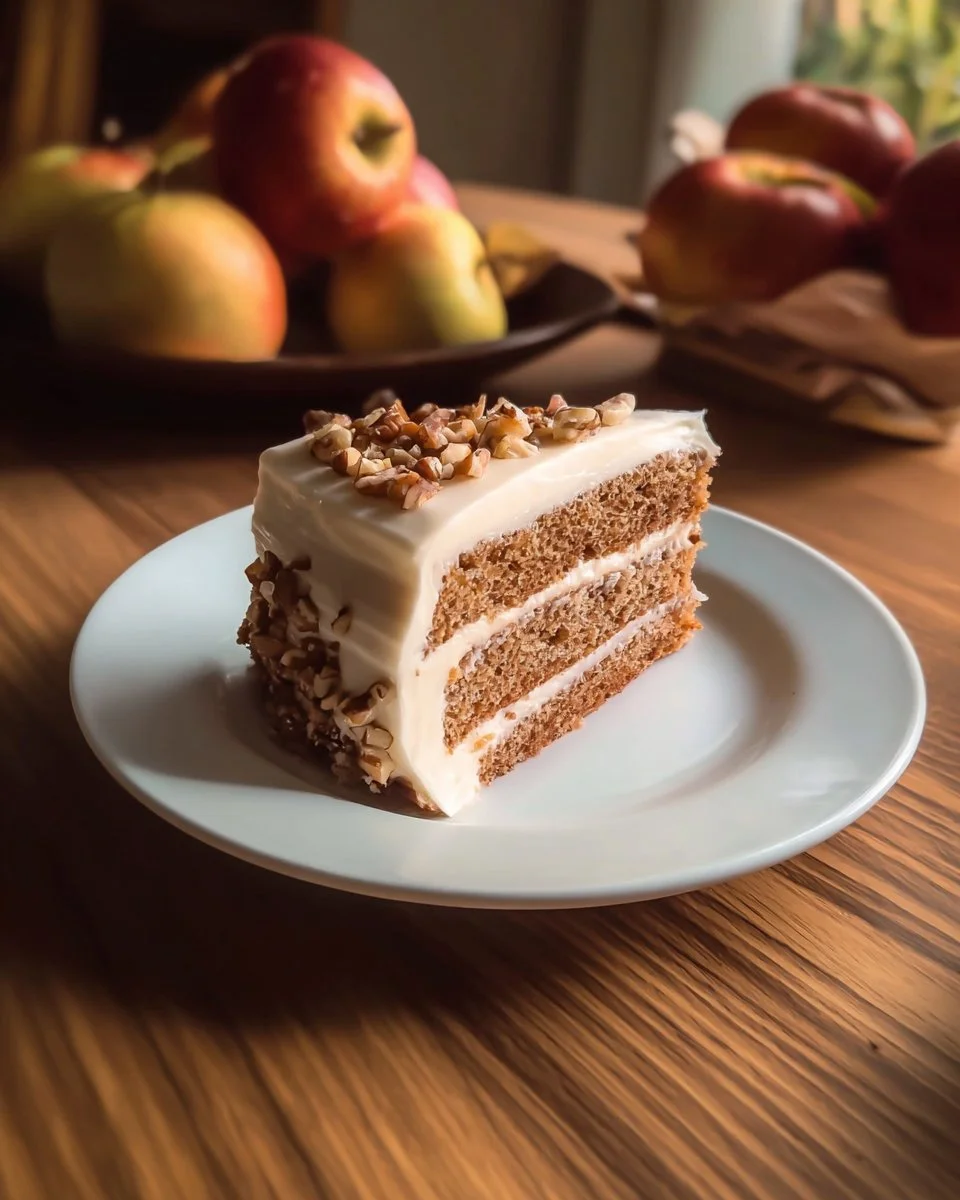 Apple Spice Cake with Cream Cheese Frosting