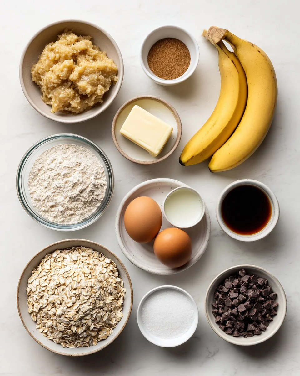 Banana Oatmeal Chocolate Chip Cookies