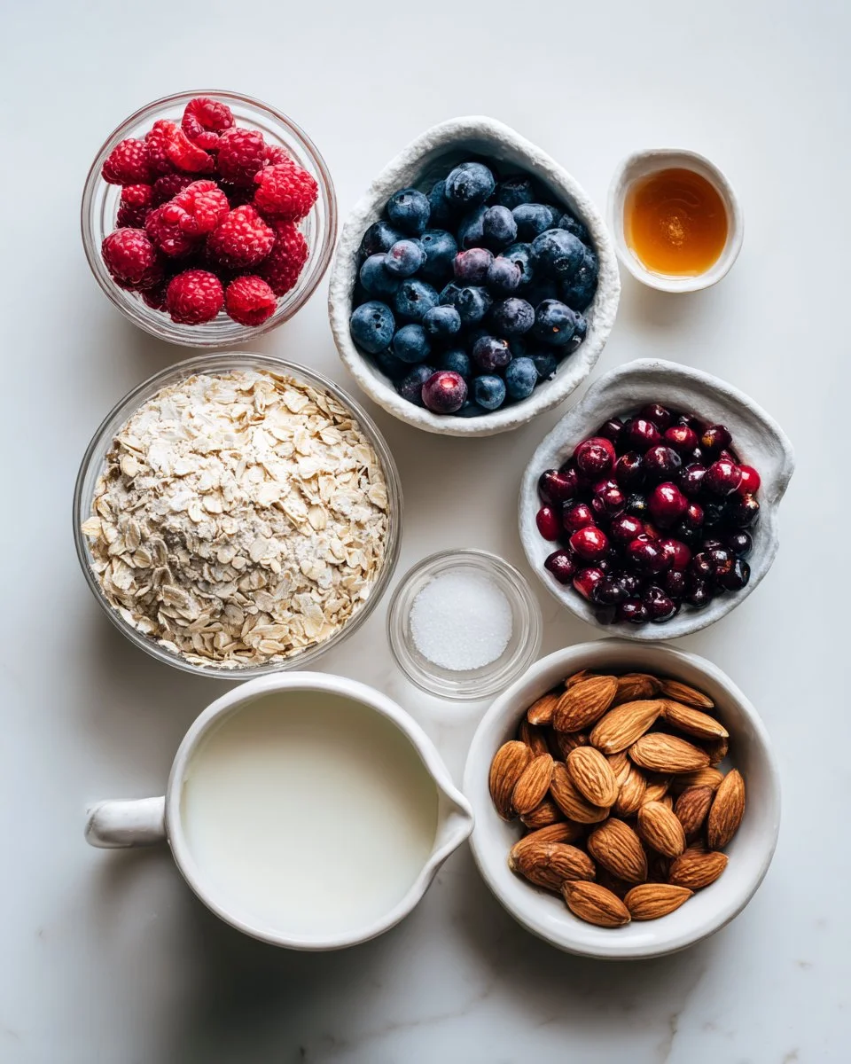 Berry Baked Oatmeal with Almonds