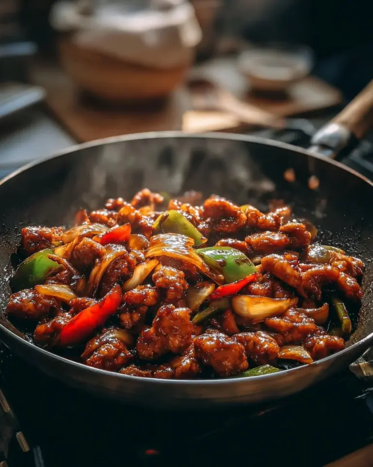 Delicious black pepper chicken dish served with vegetables
