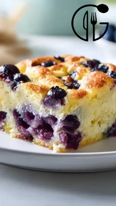 Blueberry Cottage Cheese Breakfast Bake