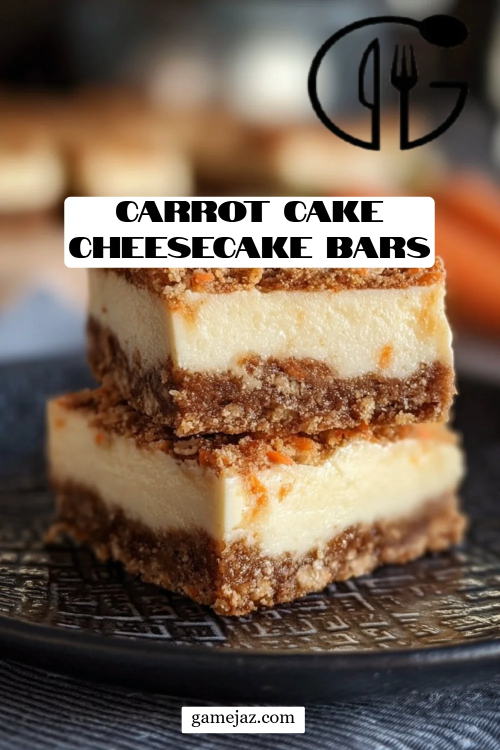 Carrot Cake Cheesecake Bars