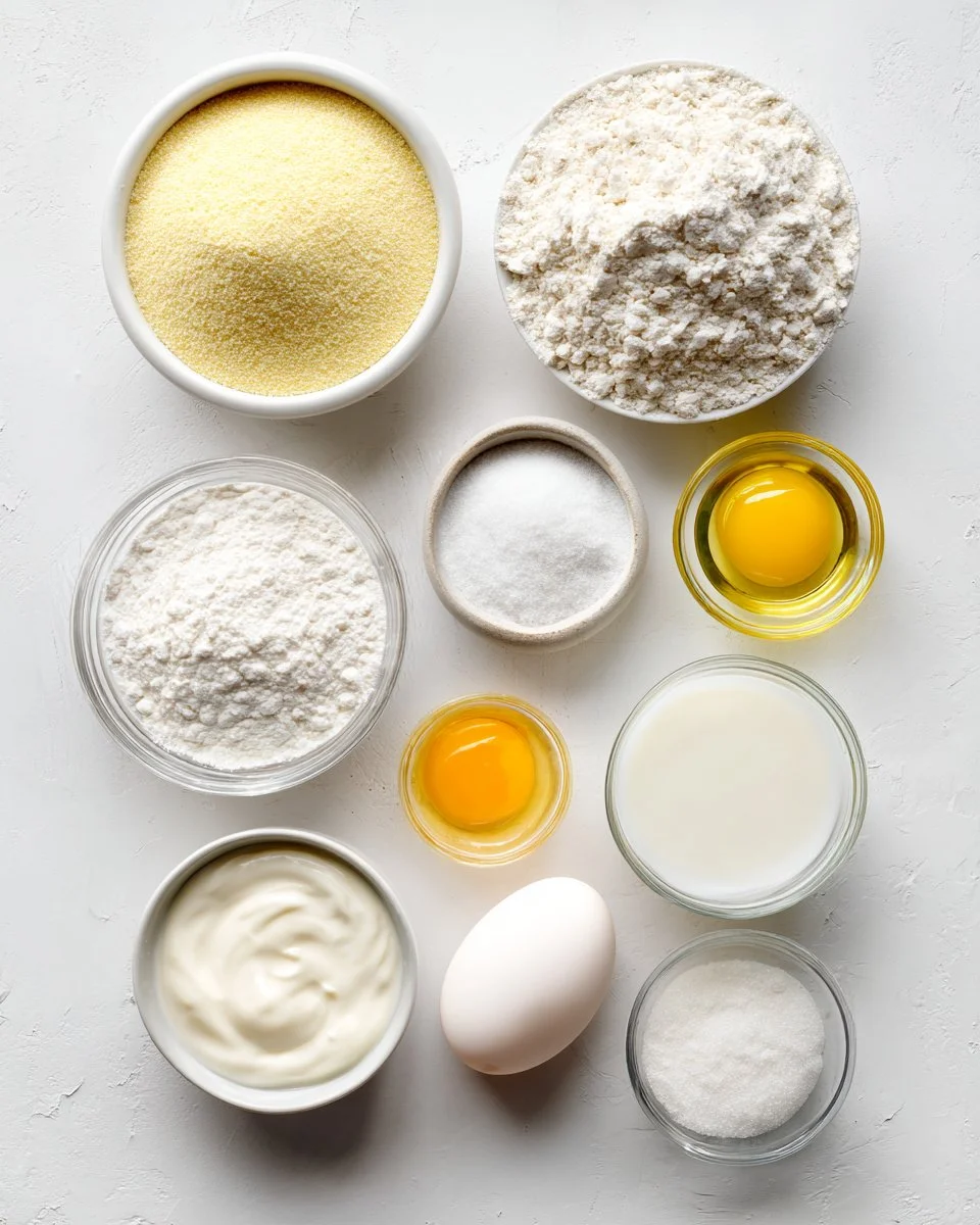 Cornbread Muffins with Sour Cream Center