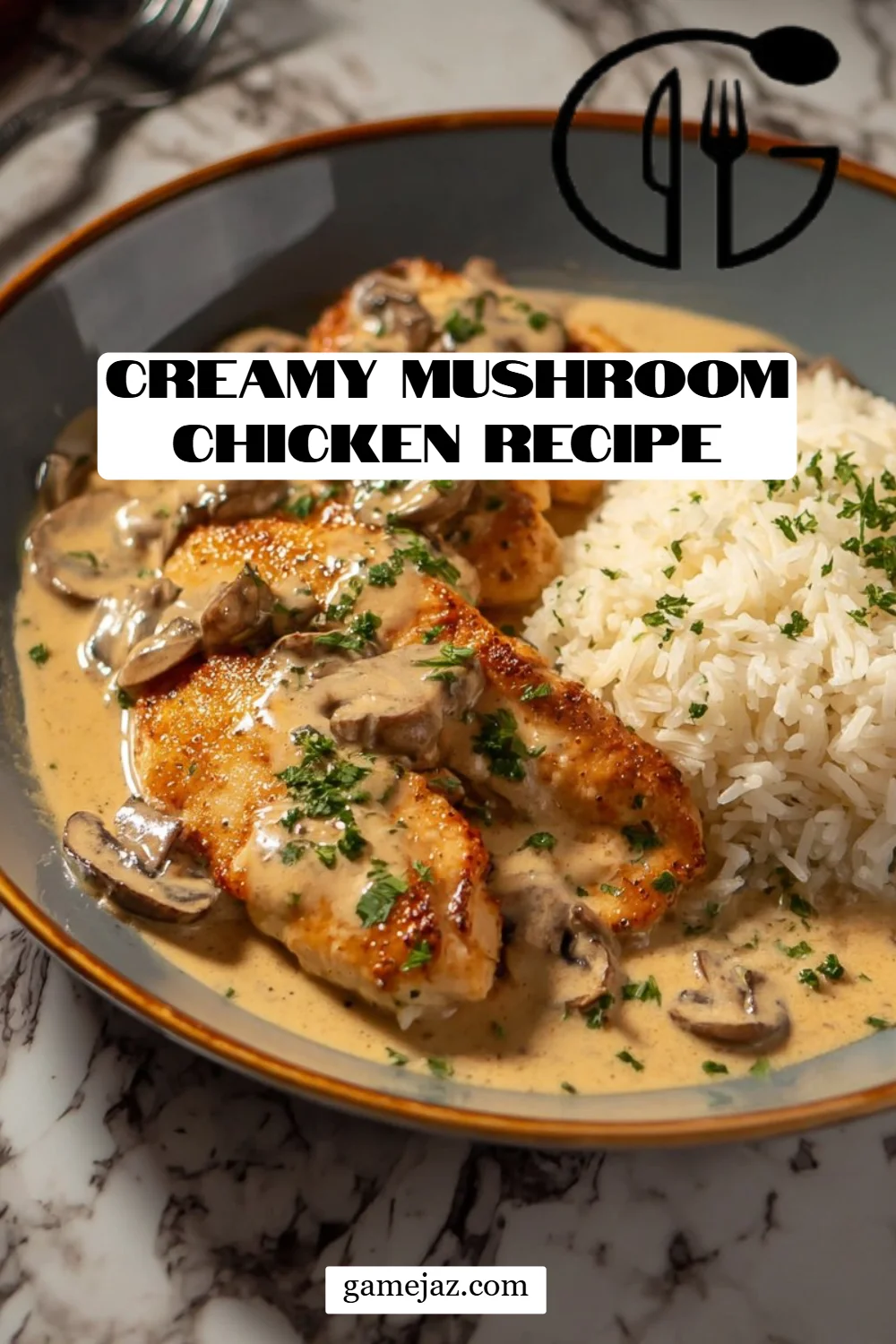 Creamy Mushroom Chicken Recipe