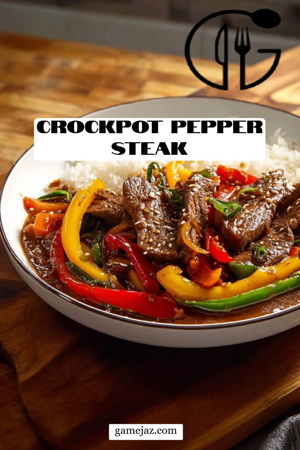 Crockpot Pepper Steak