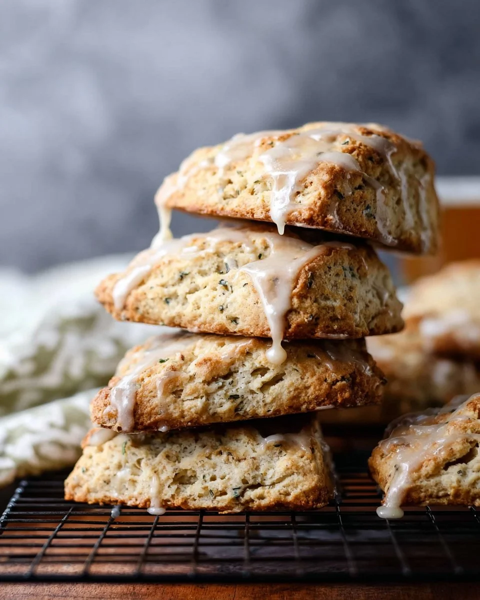 Earl Grey Scones - Lemon Glazed