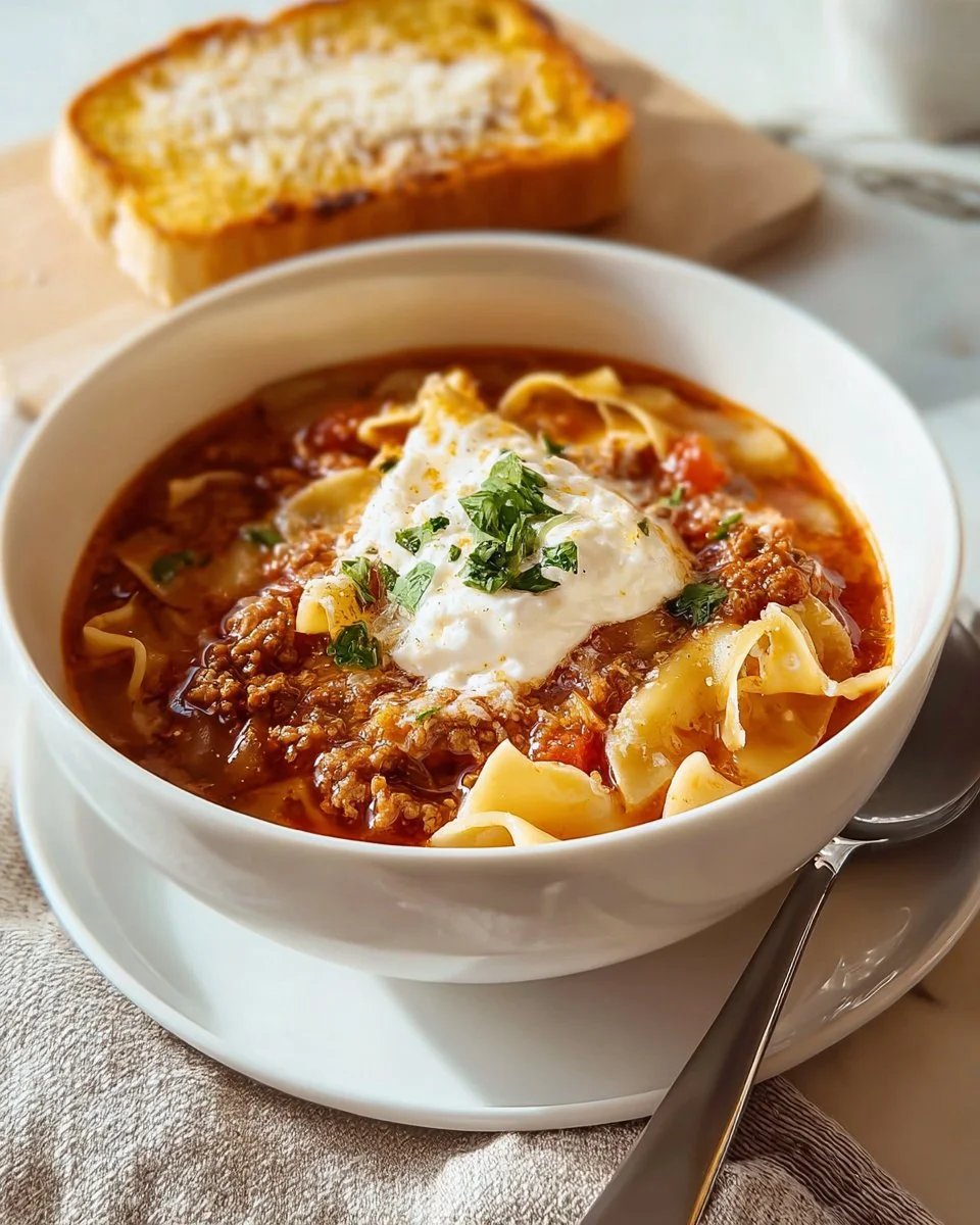 Easy Lasagna Soup