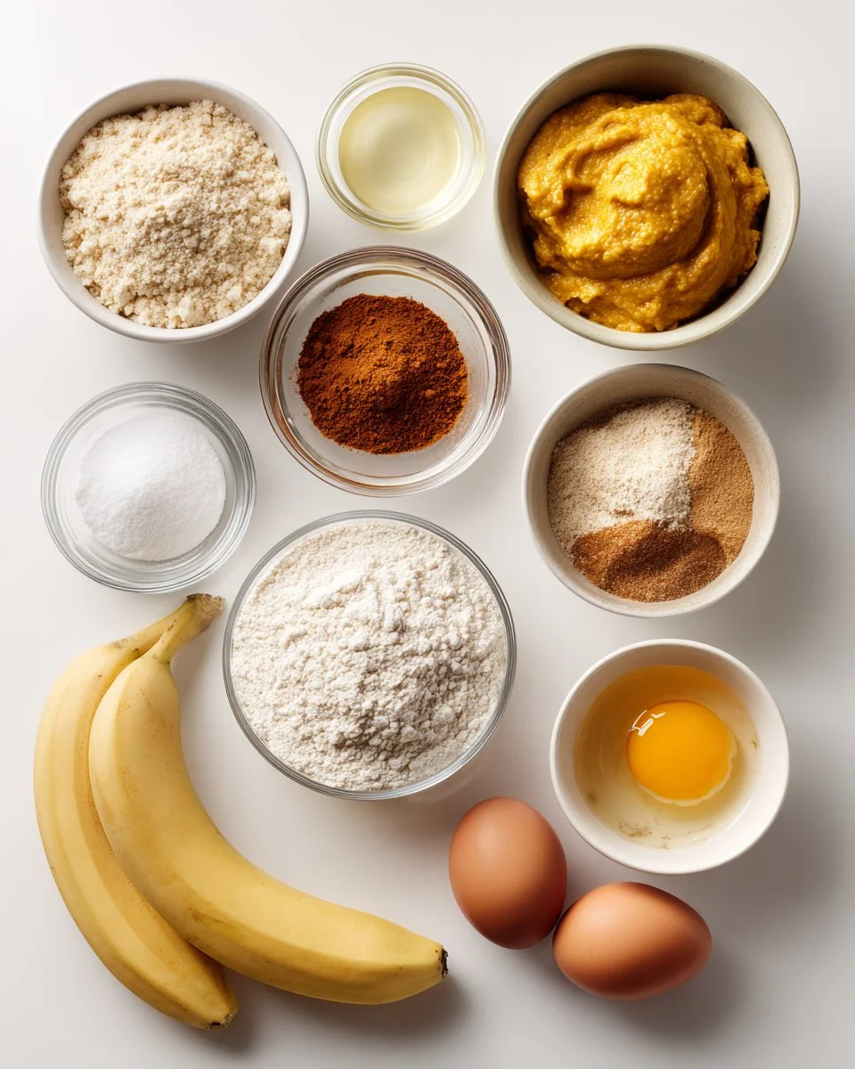 Easy Pumpkin Banana Muffins