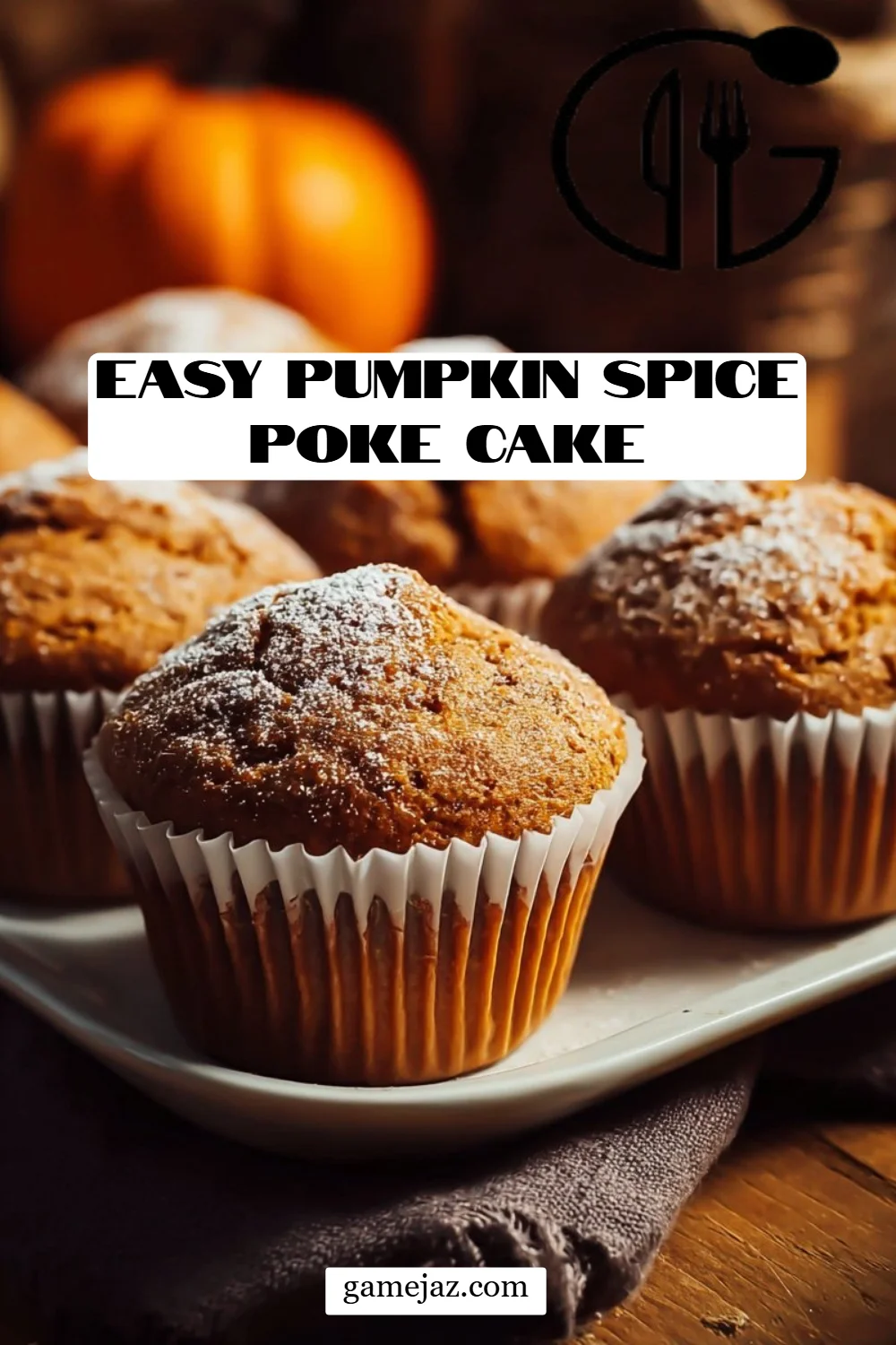 Easy Pumpkin Spice Poke Cake