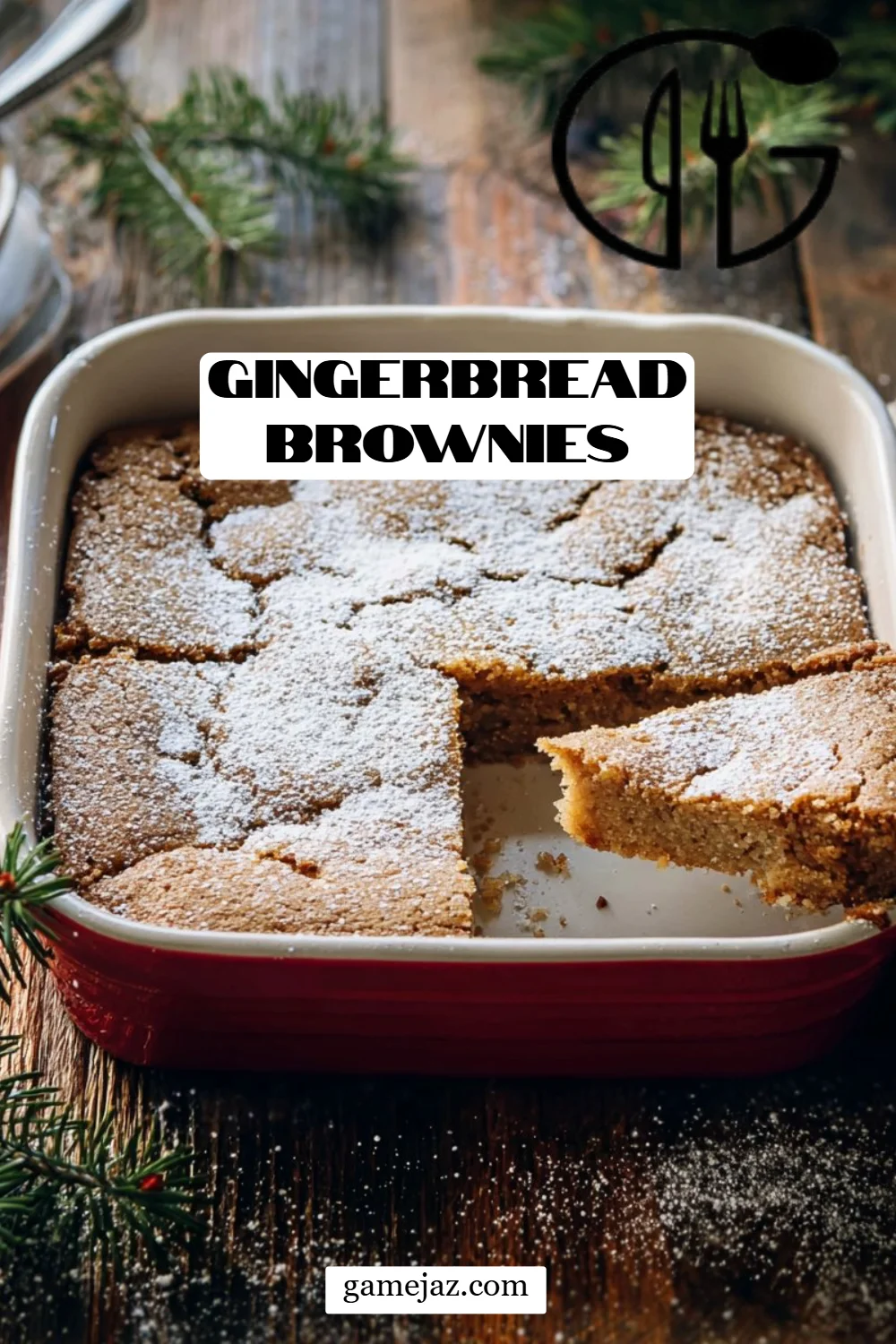 Gingerbread Brownies