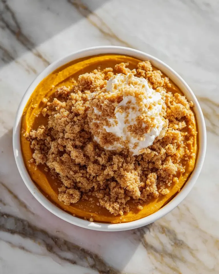 A deliciously decorated healthy pumpkin mug cake in a cozy kitchen setting.