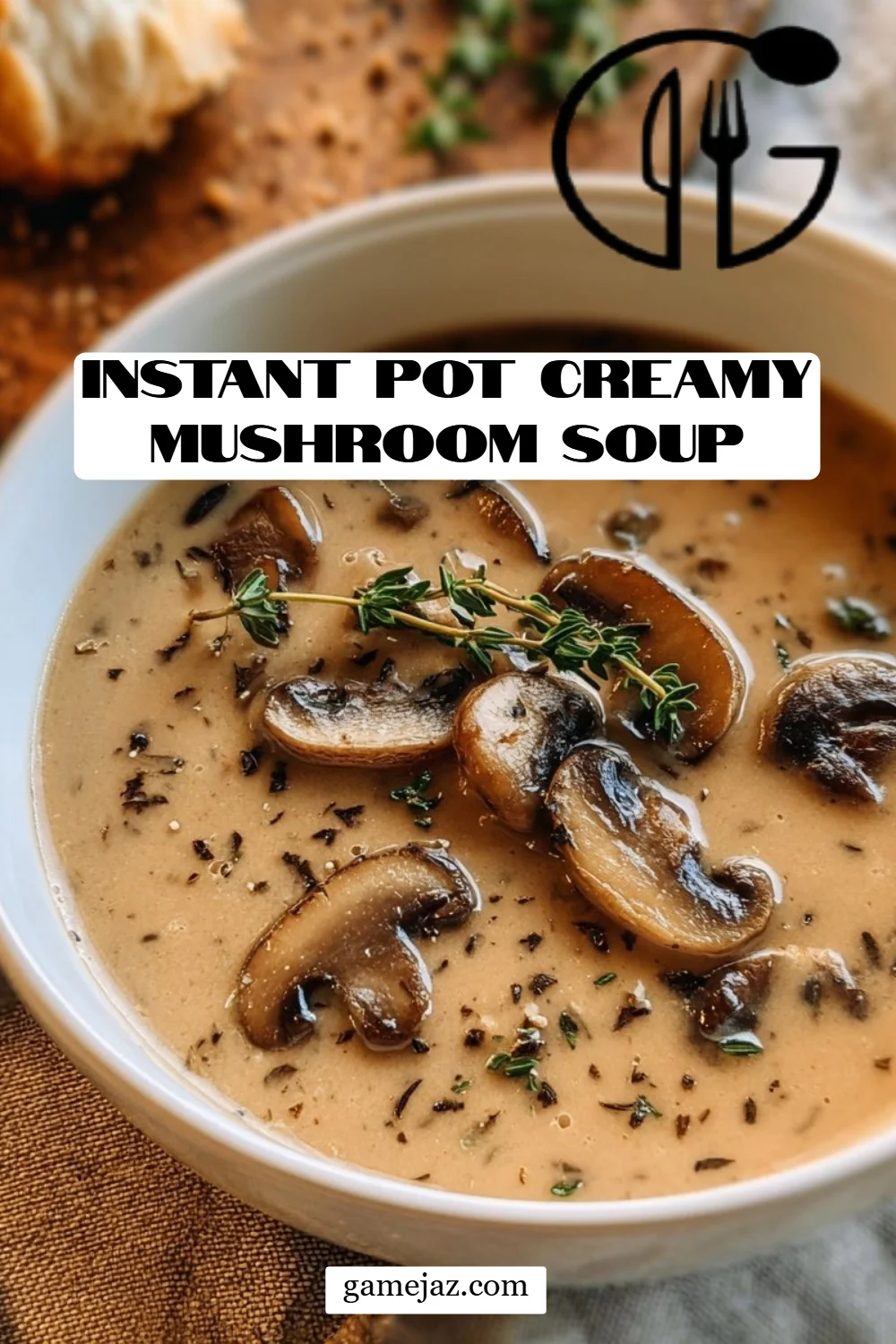 Instant Pot Creamy Mushroom Soup