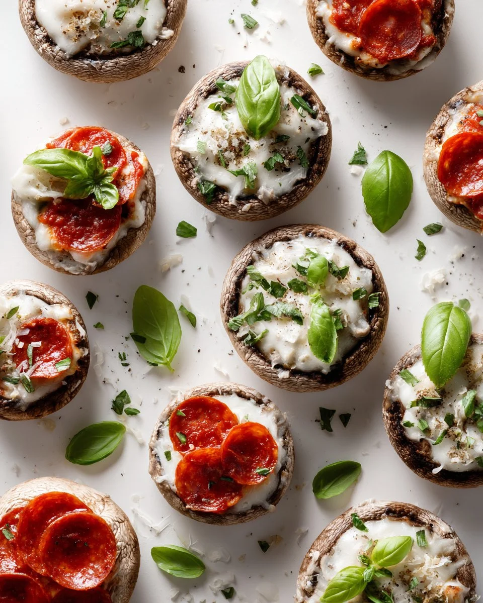 Pizza Stuffed Mushrooms