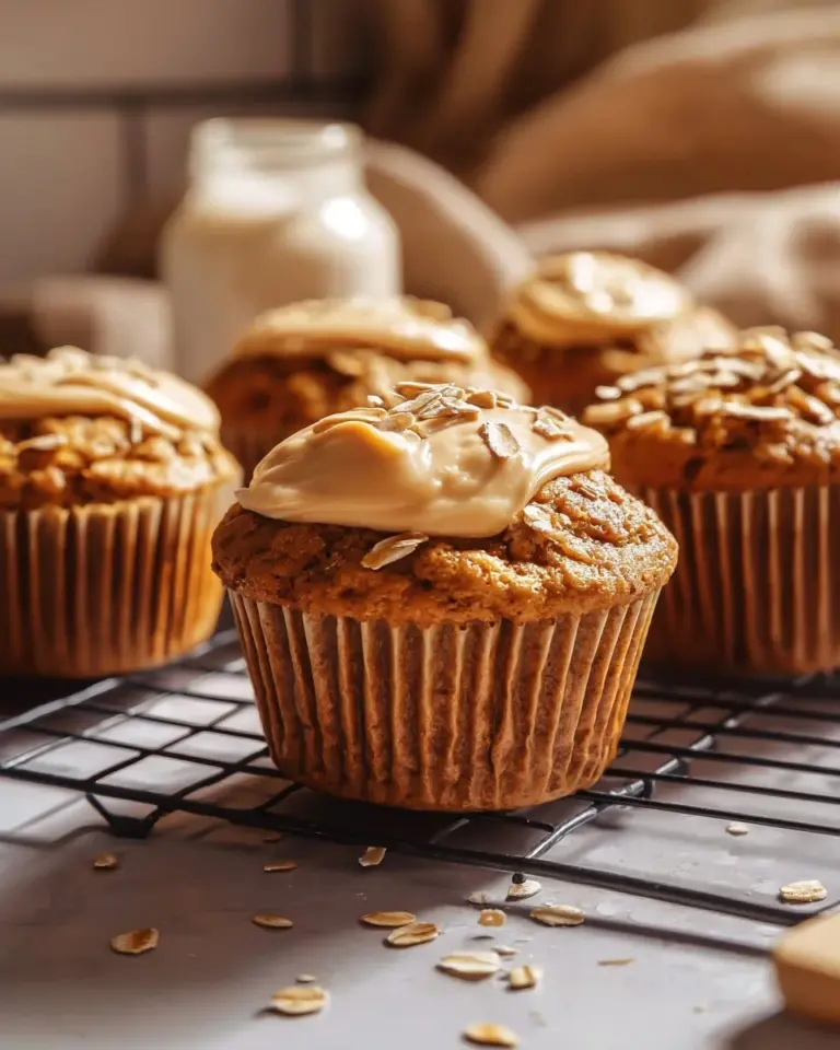 Freshly baked Pumpkin Cream Cheese Muffins with cream cheese swirl