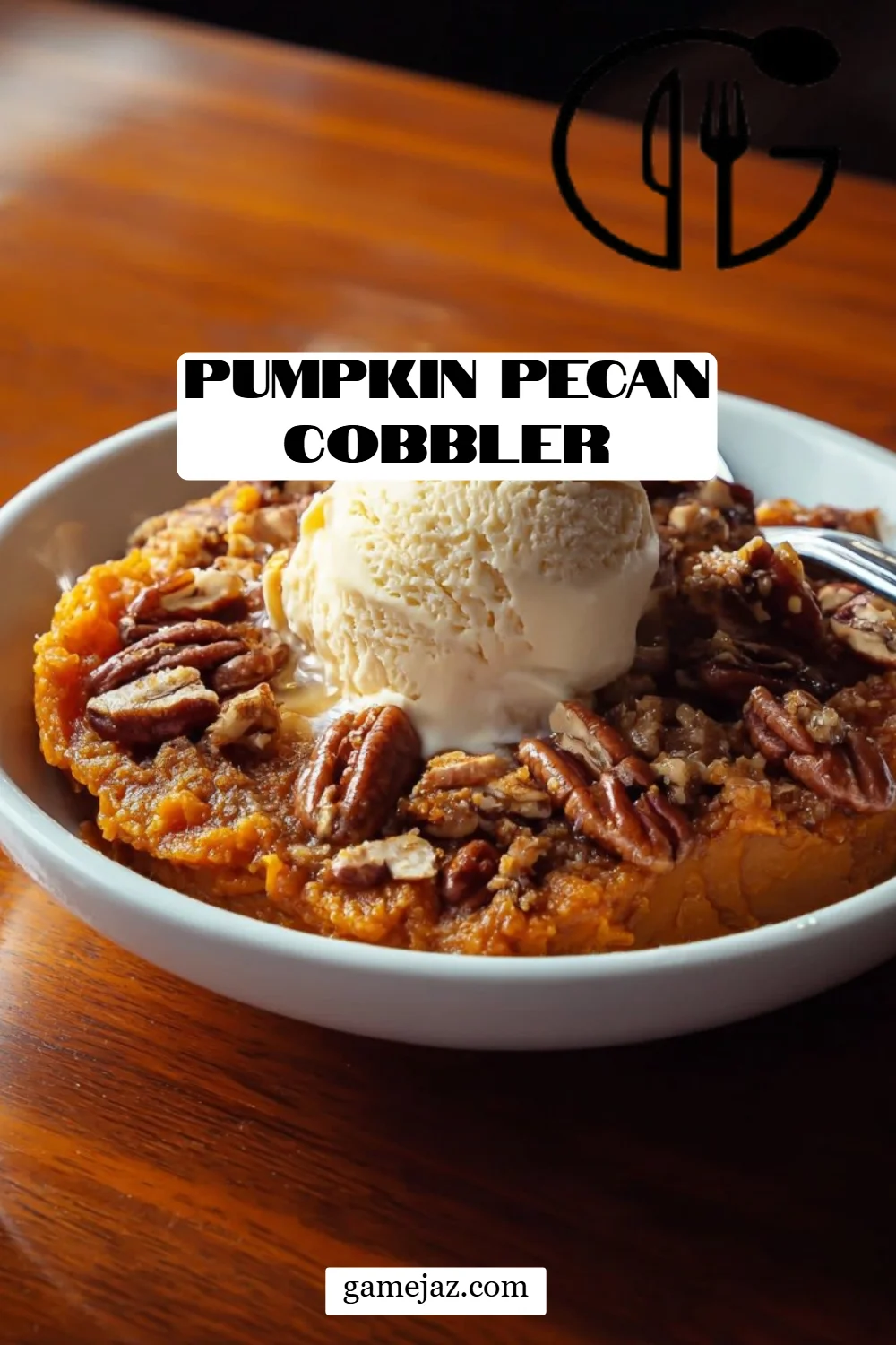 Pumpkin Pecan Cobbler